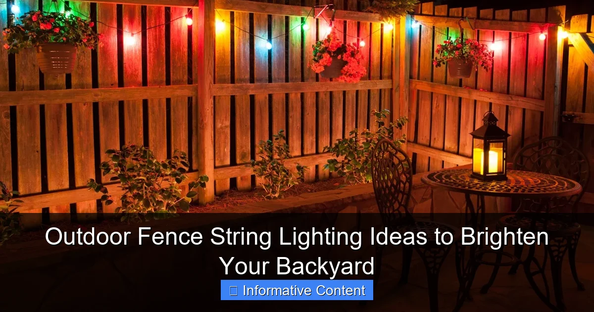 Outdoor Fence String Lighting Ideas to Brighten Your Backyard