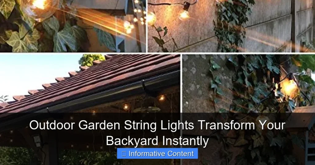 Outdoor Garden String Lights Transform Your Backyard Instantly