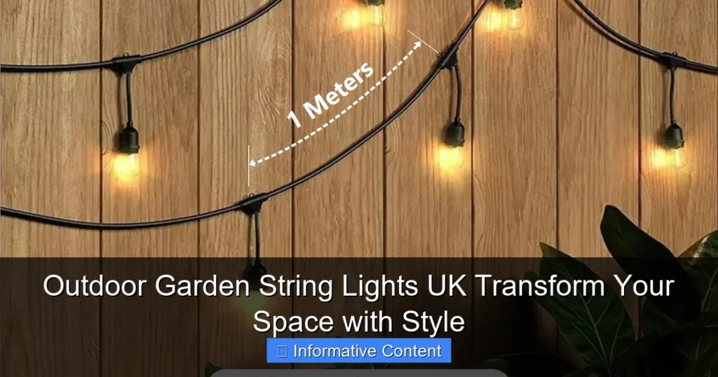 Outdoor Garden String Lights UK Transform Your Space with Style