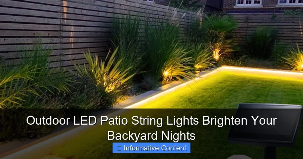 Outdoor LED Patio String Lights Brighten Your Backyard Nights
