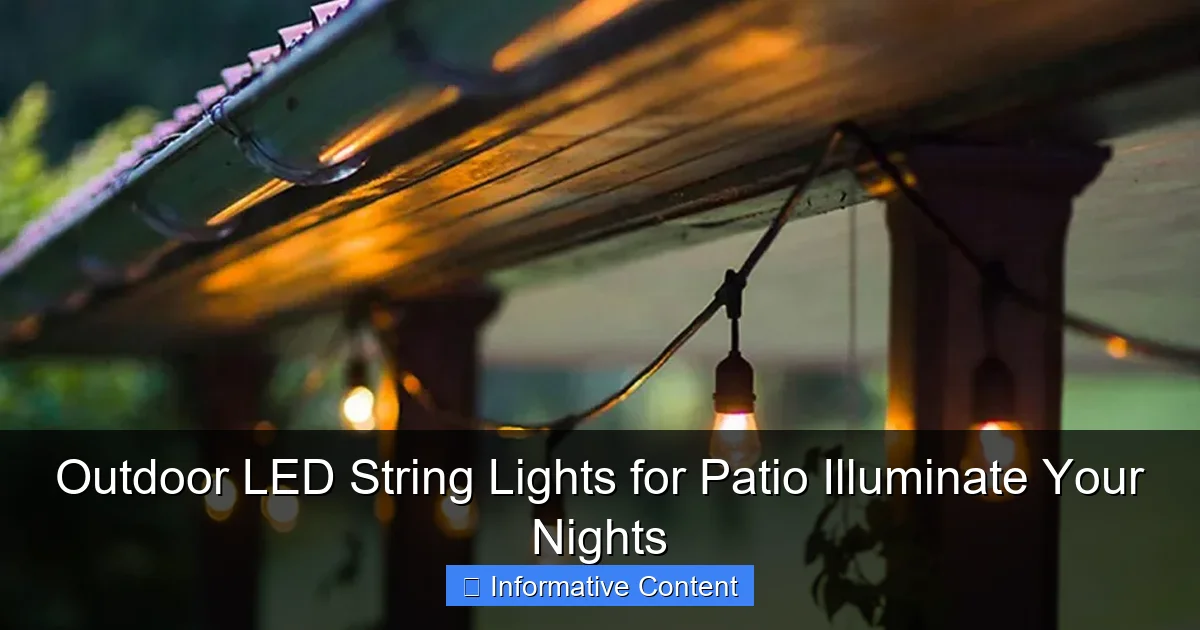 Outdoor LED String Lights for Patio Illuminate Your Nights
