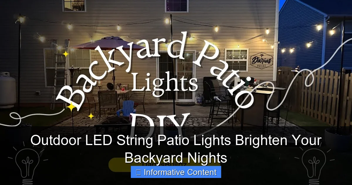 Outdoor LED String Patio Lights Brighten Your Backyard Nights