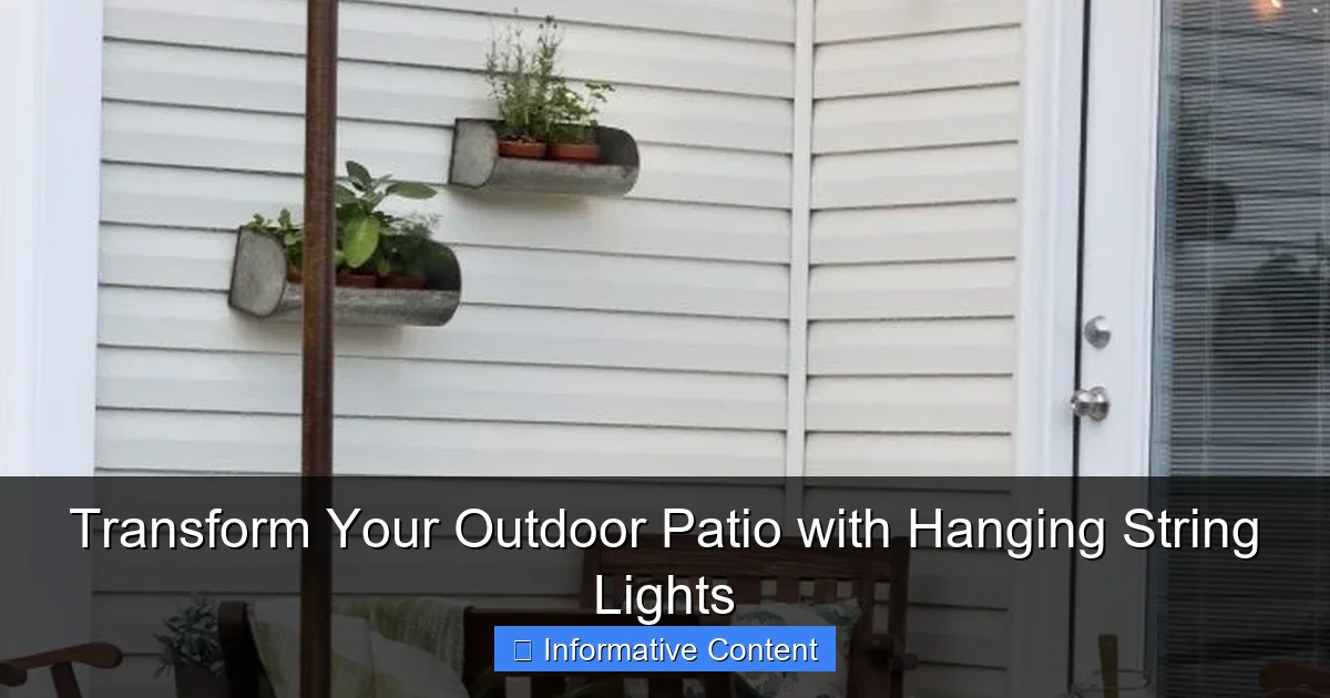 Transform Your Outdoor Patio with Hanging String Lights