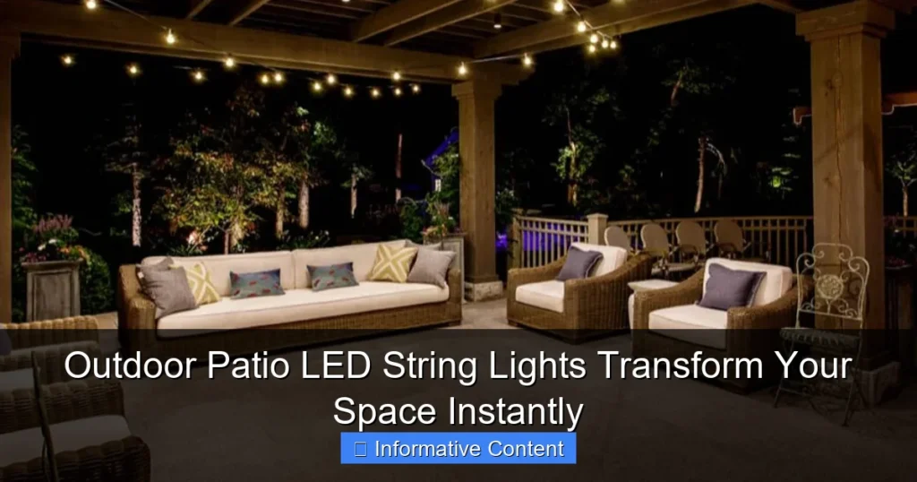 Outdoor Patio LED String Lights Transform Your Space Instantly