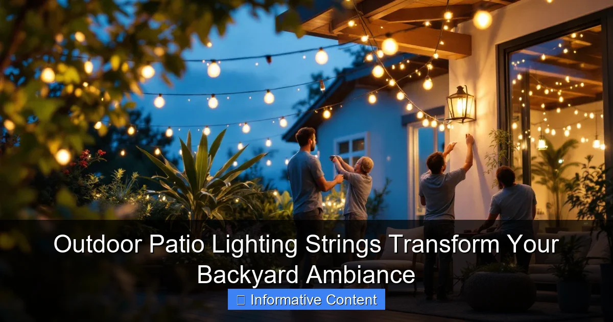 Outdoor Patio Lighting Strings Transform Your Backyard Ambiance