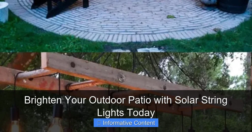 Brighten Your Outdoor Patio with Solar String Lights Today