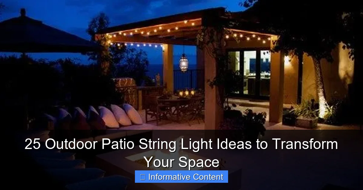25 Outdoor Patio String Light Ideas to Transform Your Space