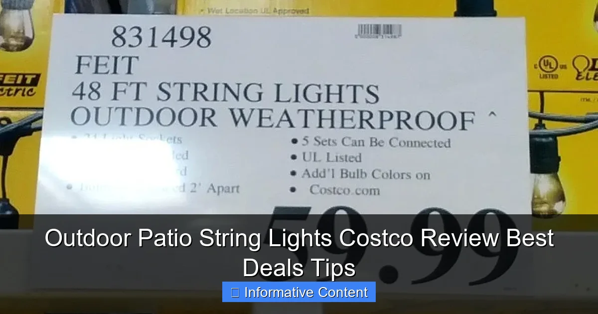 Outdoor Patio String Lights Costco Review Best Deals Tips