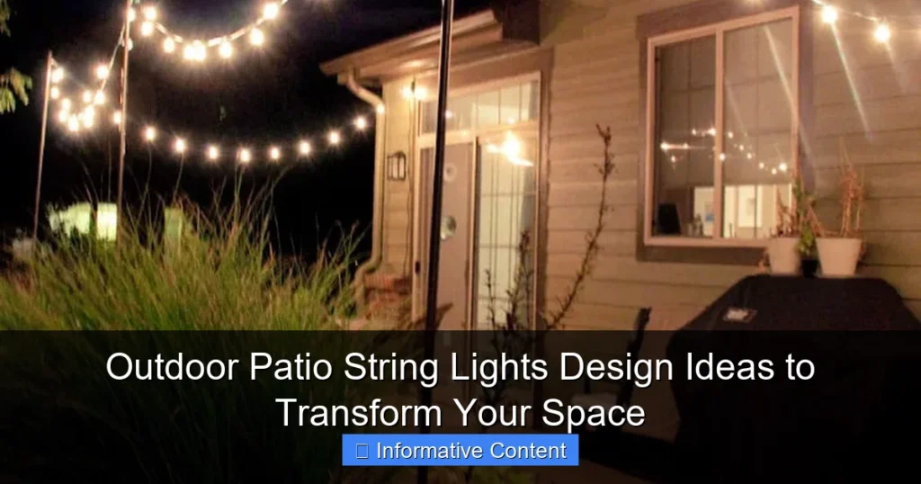 Outdoor Patio String Lights Design Ideas to Transform Your Space