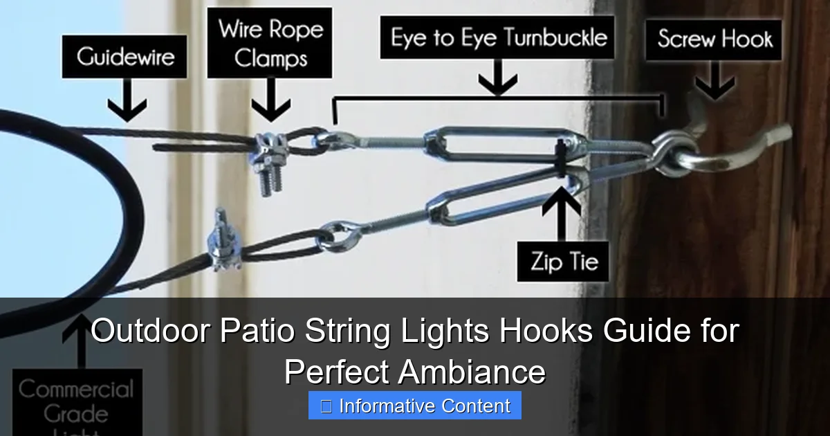 Outdoor Patio String Lights Hooks Guide for Perfect Ambiance