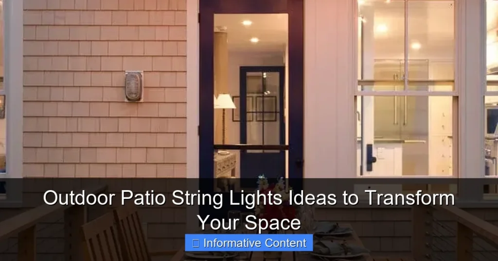 Outdoor Patio String Lights Ideas to Transform Your Space