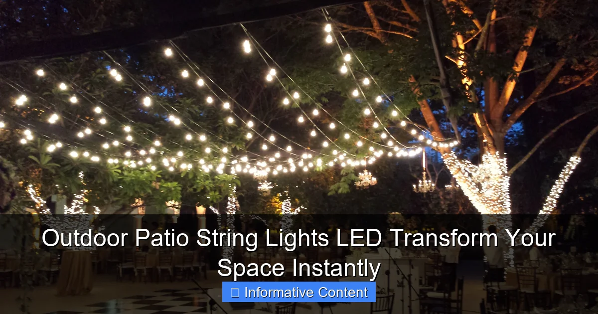 Outdoor Patio String Lights LED Transform Your Space Instantly