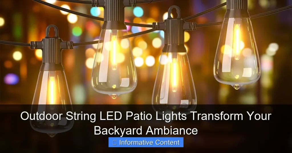 Outdoor String LED Patio Lights Transform Your Backyard Ambiance