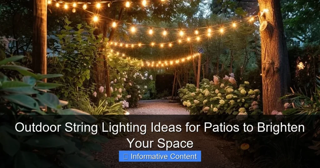 Outdoor String Lighting Ideas for Patios to Brighten Your Space