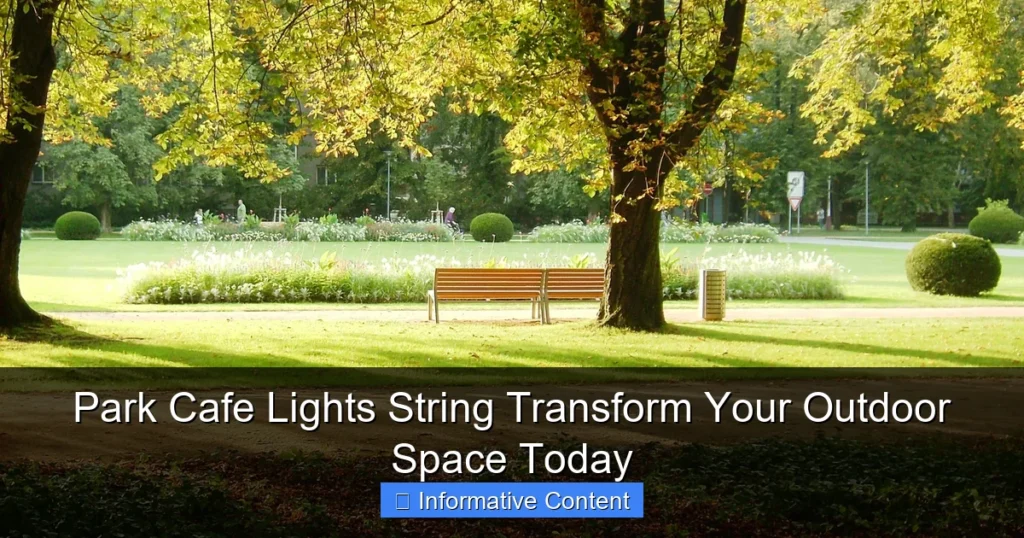 Park Cafe Lights String Transform Your Outdoor Space Today