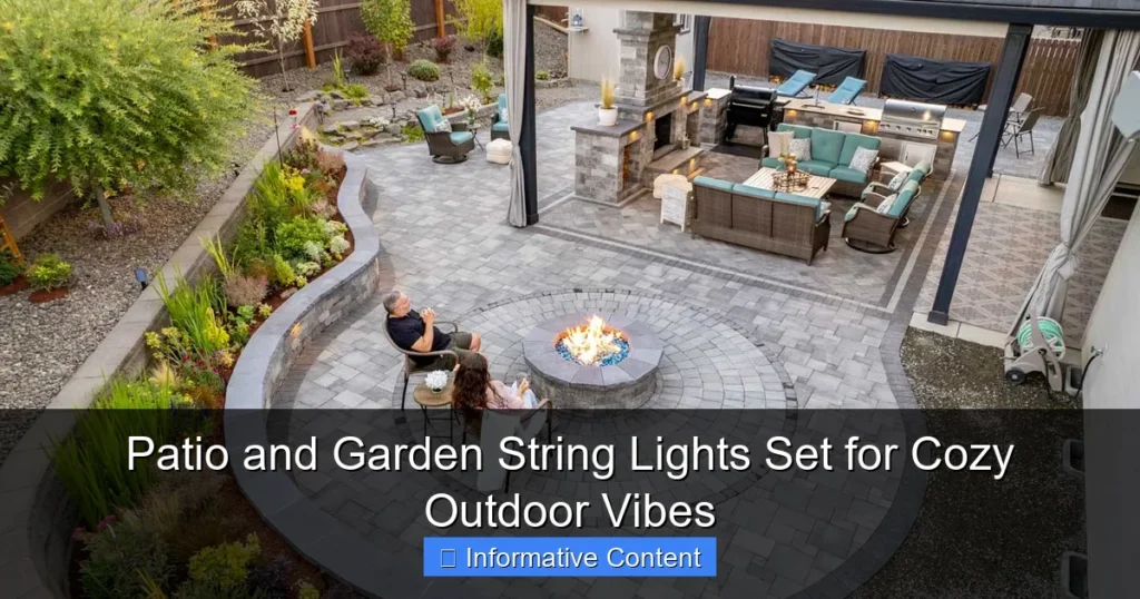 Patio and Garden String Lights Set for Cozy Outdoor Vibes