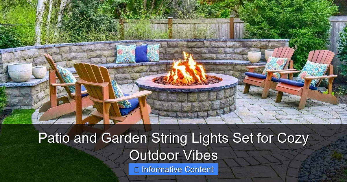 Patio and Garden String Lights Set for Cozy Outdoor Vibes