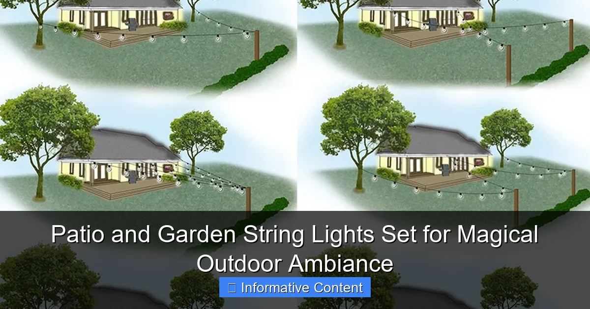 Patio and Garden String Lights Set for Magical Outdoor Ambiance