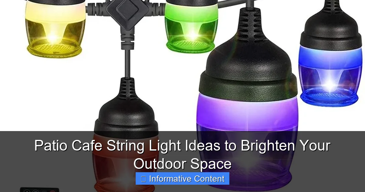 Patio Cafe String Light Ideas to Brighten Your Outdoor Space