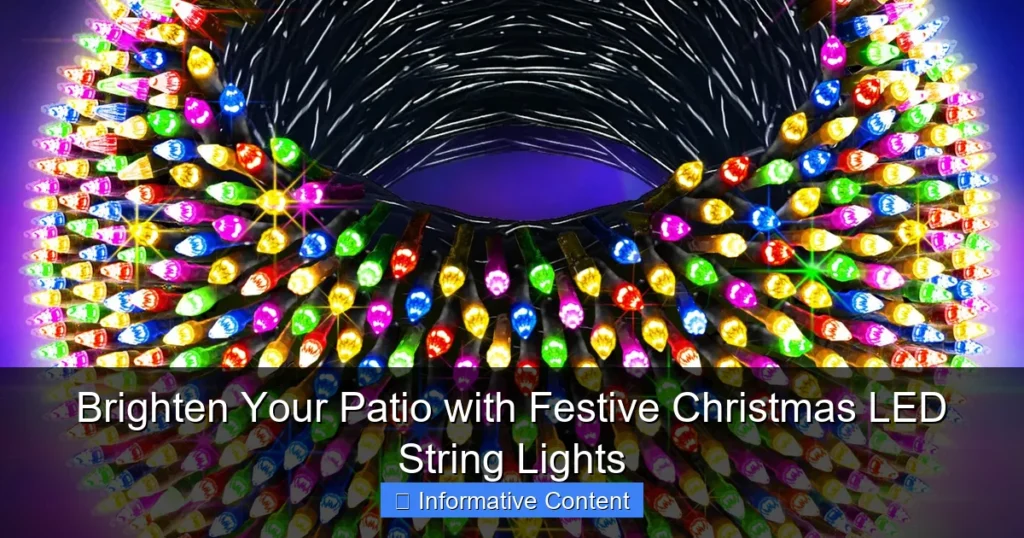 Brighten Your Patio with Festive Christmas LED String Lights