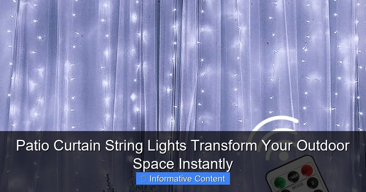 Patio Curtain String Lights Transform Your Outdoor Space Instantly