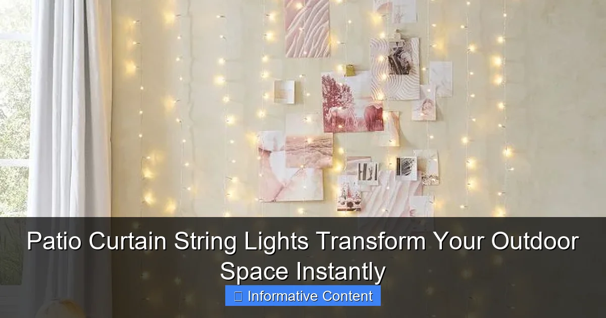 Patio Curtain String Lights Transform Your Outdoor Space Instantly