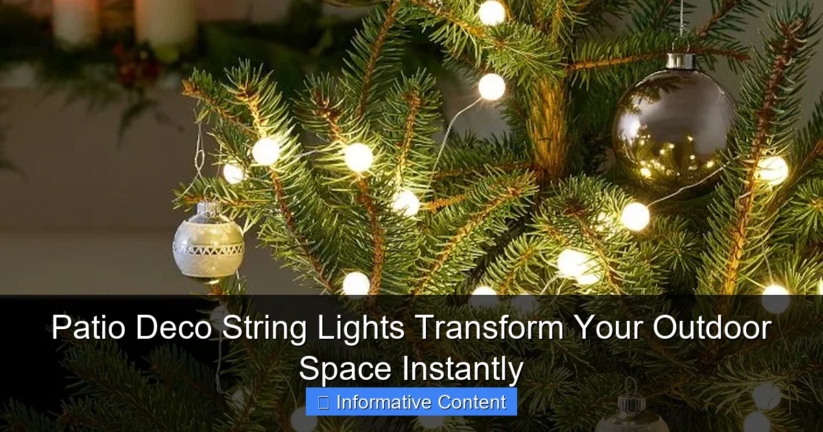 Patio Deco String Lights Transform Your Outdoor Space Instantly