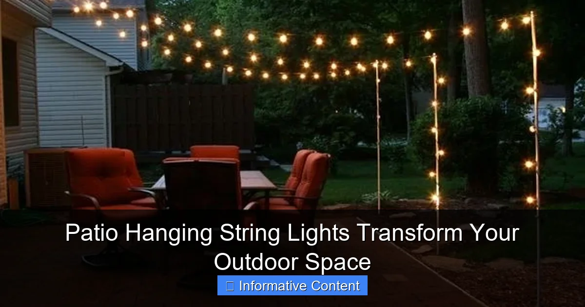 Patio Hanging String Lights Transform Your Outdoor Space