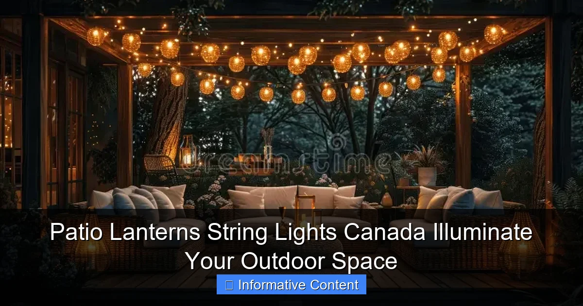 Patio Lanterns String Lights Canada Illuminate Your Outdoor Space