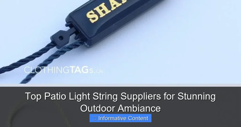 Top Patio Light String Suppliers for Stunning Outdoor Ambiance