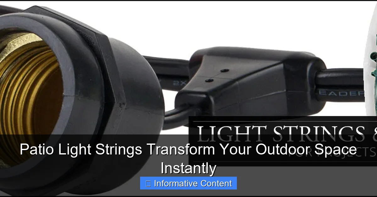 Patio Light Strings Transform Your Outdoor Space Instantly