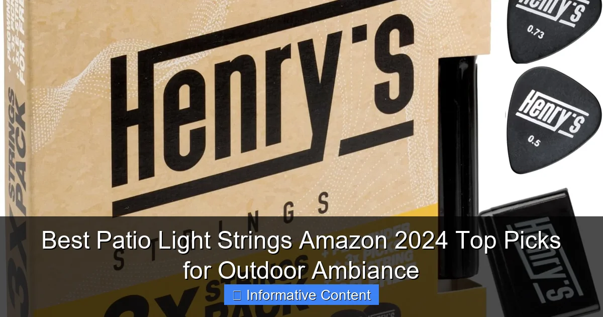 Best Patio Light Strings Amazon 2024 Top Picks for Outdoor Ambiance