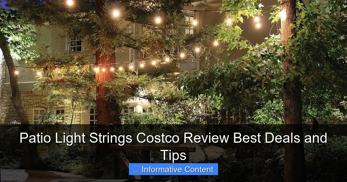 Patio Light Strings Costco Review Best Deals and Tips