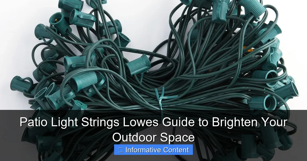 Patio Light Strings Lowes Guide to Brighten Your Outdoor Space
