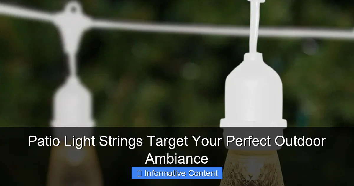 Patio Light Strings Target Your Perfect Outdoor Ambiance