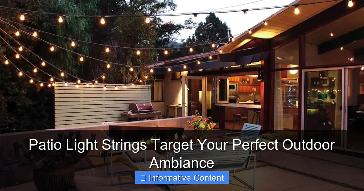 Patio Light Strings Target Your Perfect Outdoor Ambiance