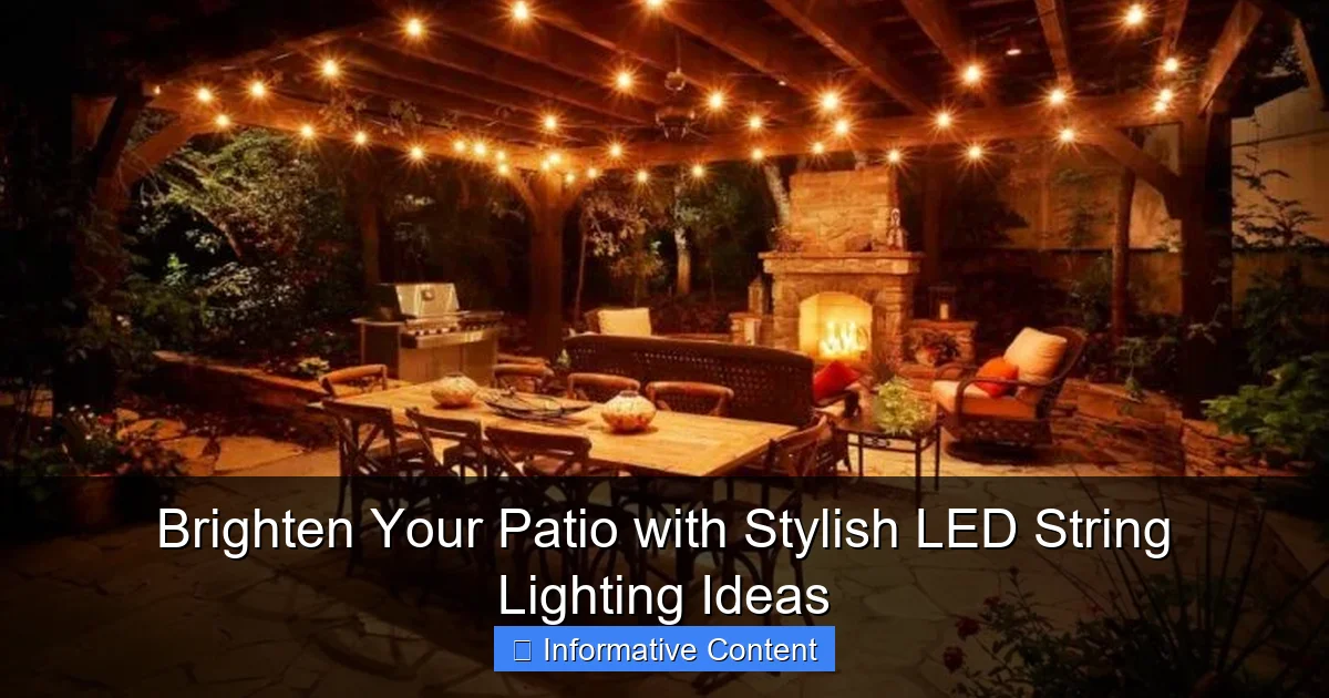 Brighten Your Patio with Stylish LED String Lighting Ideas