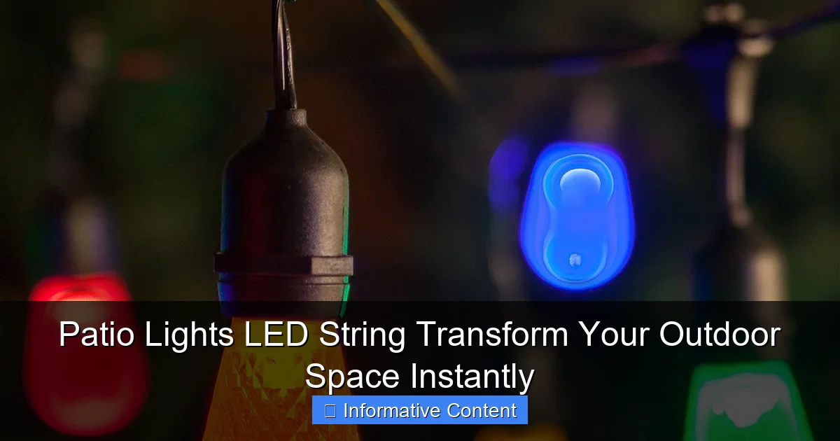 Patio Lights LED String Transform Your Outdoor Space Instantly