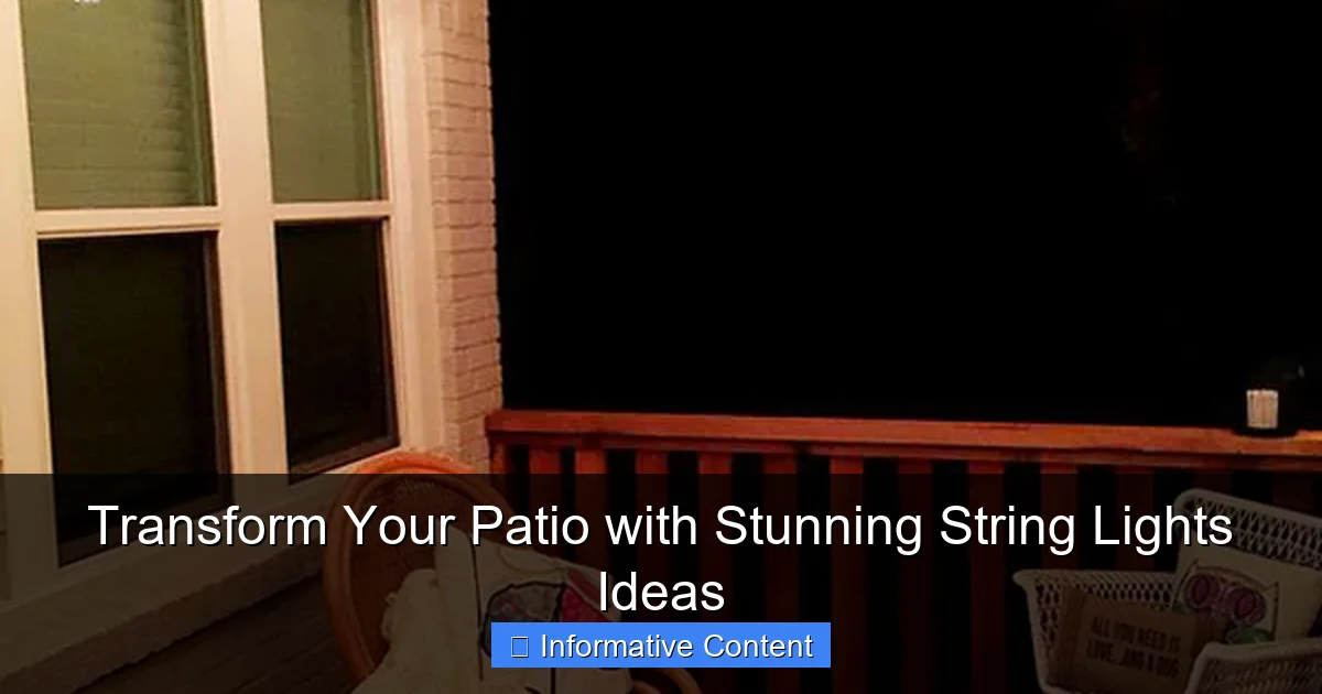 Transform Your Patio with Stunning String Lights Ideas