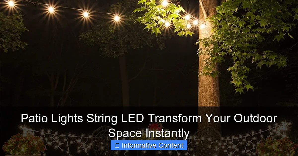 Patio Lights String LED Transform Your Outdoor Space Instantly