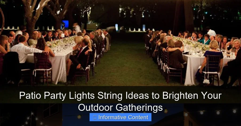 Patio Party Lights String Ideas to Brighten Your Outdoor Gatherings