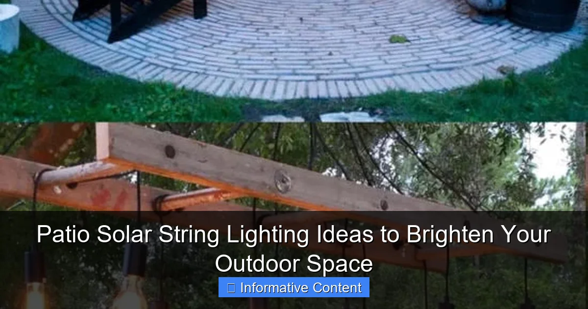 Patio Solar String Lighting Ideas to Brighten Your Outdoor Space