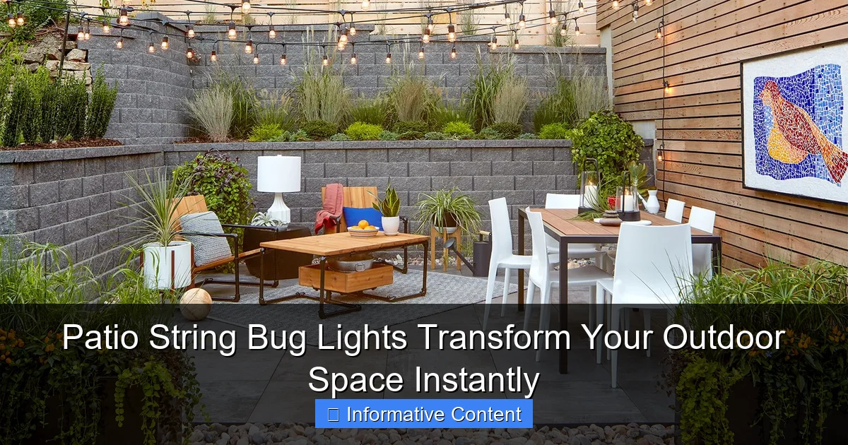 Patio String Bug Lights Transform Your Outdoor Space Instantly