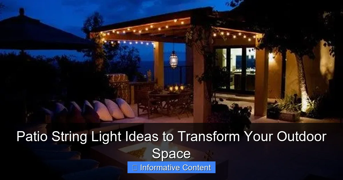 Patio String Light Ideas to Transform Your Outdoor Space