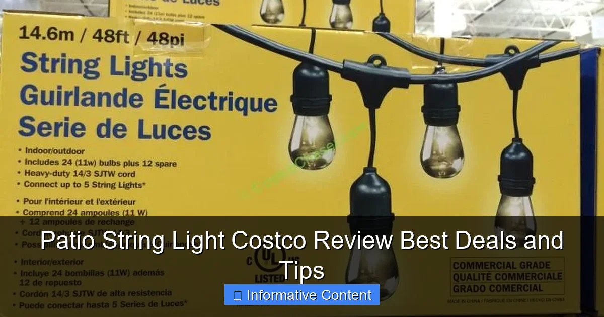 Patio String Light Costco Review Best Deals and Tips