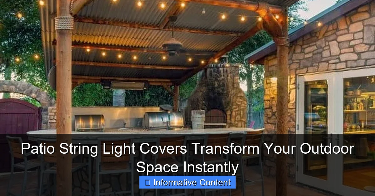 Patio String Light Covers Transform Your Outdoor Space Instantly