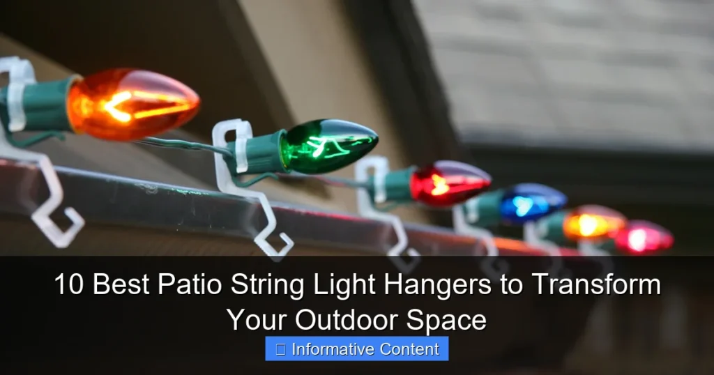 10 Best Patio String Light Hangers to Transform Your Outdoor Space