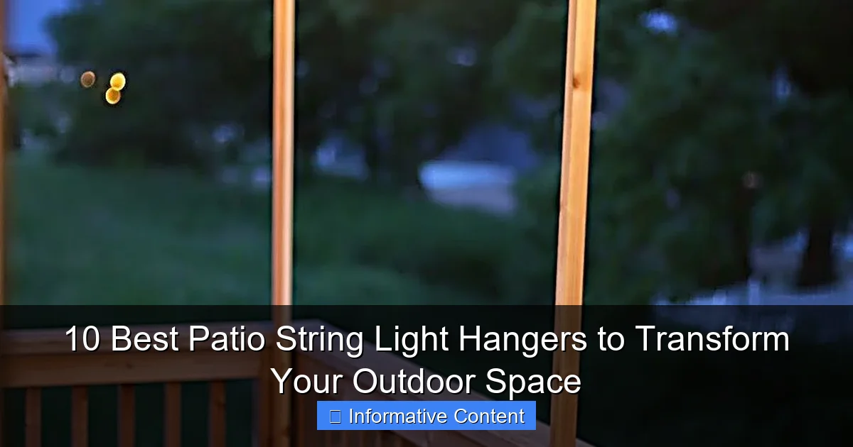 10 Best Patio String Light Hangers to Transform Your Outdoor Space