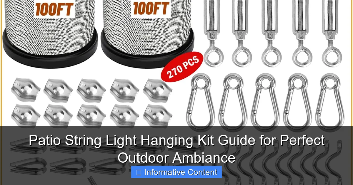 Patio String Light Hanging Kit Guide for Perfect Outdoor Ambiance