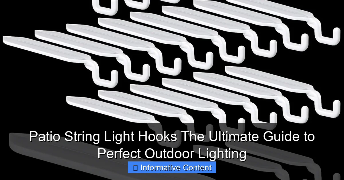 Patio String Light Hooks The Ultimate Guide to Perfect Outdoor Lighting
